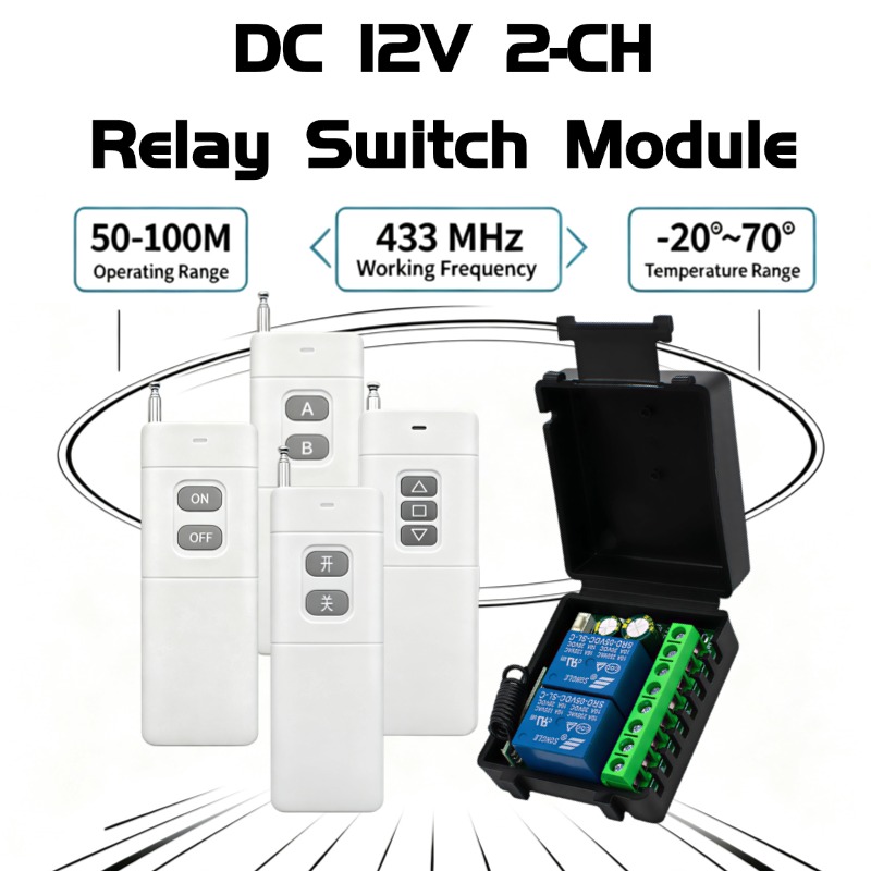 2-Channel 433MHz RF Wireless R - 433Mhz Receiver Module review and price