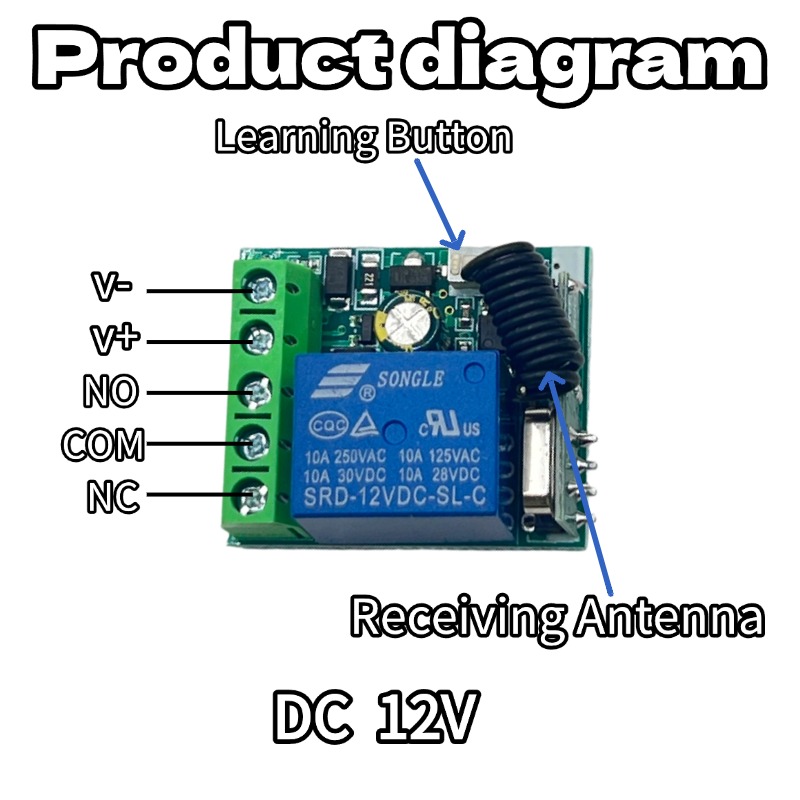 433Mhz DC 12V 6V-30V 1CH Unive - 433Mhz Receiver Module review and price