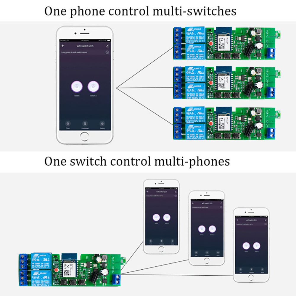 2 Channel Wifi Smart Motor Dri - 433Mhz Receiver Module review and price